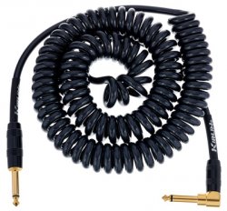 Kirlin Premium Coil Cable 6m Black